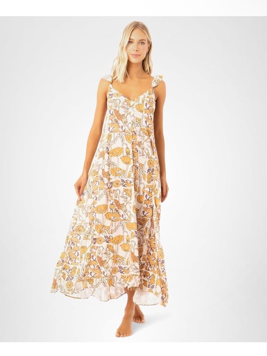 Maamgic Dresses & Skirts - Maaji Magdeline Floral Midi Sundress Tie Back Viscose S Made In Colombia Beach